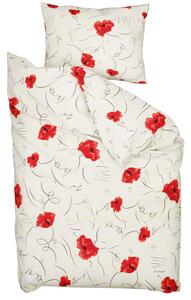 Krep posteljina Makovi crveni Dimenzije posteljine: 2 ks 70 x 90 cm | 200 x 220 cm