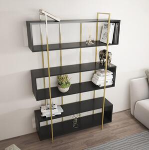 Zondo.hr Regal Brutus (antracit + zlatna). Akcija -30%. 1101439