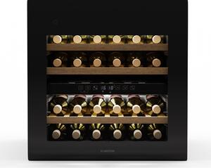 Klarstein Rhone 36 Duo hladnjak za vino, 36 boca, LED kontrola, pritiskom na otvaranje, tihi