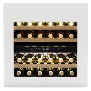 Klarstein Rhone 36 Duo hladnjak za vino, 36 boca, LED kontrola, push-to-open, tihi rad