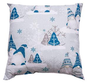 Dekorativni jastučic Božicni patuljak plavi