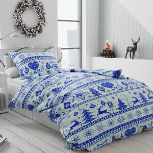 Pamučna posteljina Božic plava Dimenzije posteljine: 70 x 90 cm | 140 x 200 cm
