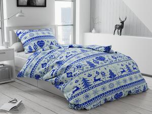 Pamučna posteljina Božic plava Dimenzije posteljine: 70 x 90 cm | 140 x 200 cm