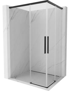 Mexen Rox Duo klizni tuš kabina, klizna, 120 x 90 cm, prozirna, crna - 8C2D-120-090-70-00