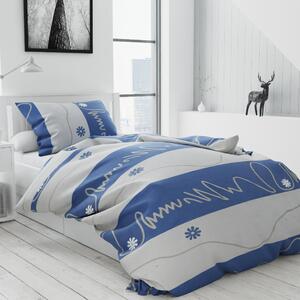 Pamučna posteljina MOSTA plava Dimenzije posteljine: 70 x 90 cm | 140 x 200 cm