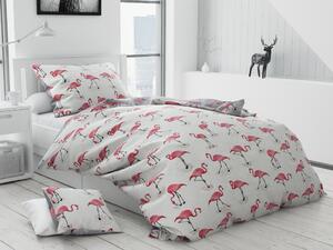 Pamučna posteljina TOJAMA siva + jastučnica 40 x 40 cm Dimenzije posteljine: 70 x 90 cm | 140 x 200 cm