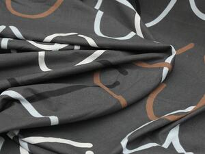 Pamučna posteljina GIFU siva + jastučnica 40 x 40 cm Dimenzije posteljine: 70 x 90 cm | 140 x 200 cm