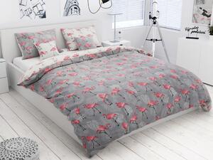 Pamučna posteljina TOJAMA siva + jastučnica 40 x 40 cm Dimenzije posteljine: 2 ks 70 x 90 cm | 200 x 220 cm