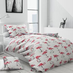 Pamučna posteljina TOJAMA siva + jastučnica 40 x 40 cm Dimenzije posteljine: 70 x 90 cm | 140 x 200 cm