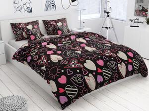 Pamučna posteljina HOBART siva + jastučnica 40 x 40 cm Dimenzije posteljine: 70 x 90 cm | 140 x 200 cm