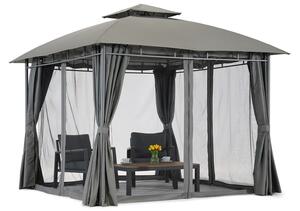 Vrtni paviljon Sicilija 3x3m antracit Garden Point
