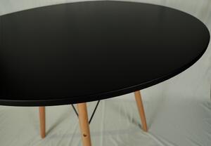 Crni blagovaonski stol OSLO 90x90