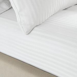Bijela plahta 90x190 cm Satin Stripe - Catherine Lansfield