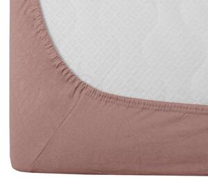 Jersey plahta svijetlo ružičasta 180 x 200 cm