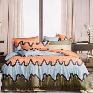 Pamučna posteljina CORIA narančasta + jastučnica 40 x 50 cm gratis