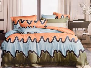 Pamučna posteljina CORIA narančasta + jastučnica 40 x 50 cm gratis