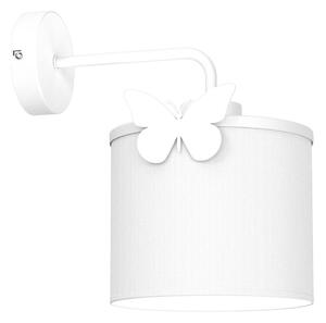 Dječja zidna lampa SWEET 1xE27/15W/230V bijela/leptir