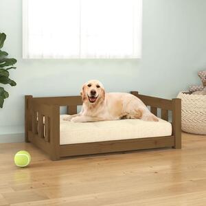 VidaXL Krevet za pse boja meda 75,5x55,5x28 cm od masivne borovine
