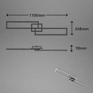 LED stropna svjetiljka Frame S CCT 110x24,8cm crna