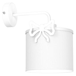 Dječja zidna lampa SWEET 1xE27/15W/230V bijela/mašna