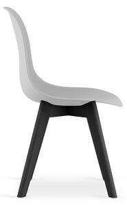 Siva stolica KITO s crnim nogama