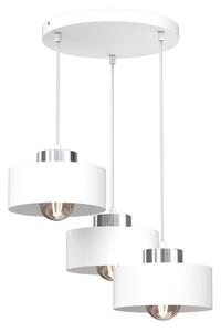 Luster na sajli MARTI 3xE27/15W/230V bijela/krom