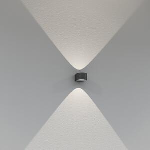 CMD LED vanjska zidna svjetiljka 9029 sa staklenim lećama, Crno, Metal