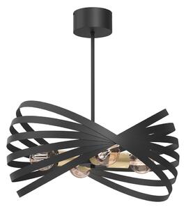 Viseći luster SPARKLE 4xE27/15W/230V crna/zlatna