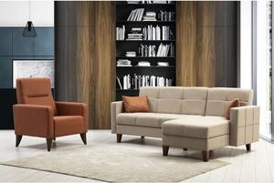 Atelier Del Sofa Garnitura, Polya L - Beige