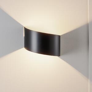 EMIBIG LIGHTING Vero zidna svjetiljka od obojenog čelika, crna, prigušiva, Crno, Dnevni boravak/blagovaonica, Metal