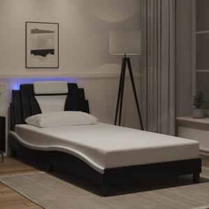 Okvir kreveta Viana s LED-om bez madracacrno-bijeli 100 x 200 cm - Crna / 100 x 200 cm