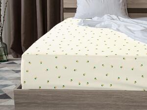 Pamučna posteljina s gumom ACORN 90 x 200 cm krem