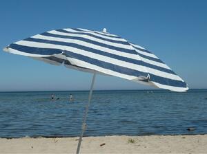 Plavo-bijeli suncobran za plažu BEACH 160 cm