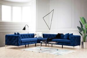 Atelier Del Sofa Kutna garnitura, Mornarsko plava, Como Right - Navy Blue