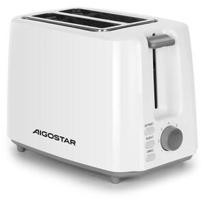 Aigostar - Toster s dva otvora 750W/230V bijela