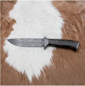 Ekskluzivni damask nož 13,8 cm javor