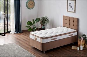 Woody Fashion Madrac, Bijela boja Smeđa, Latte 90x190 cm Single Size Firm Mattress