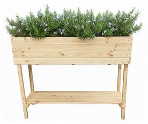 ATMOWOOD Izdignuti drveni sanduk s policom 80 cm - bor
