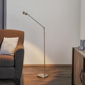 Trozglobna LED podna lampa Elegance, nikal