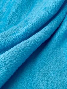 Svijetlo plava deka od mikropliša SOFT, 160x200 cm