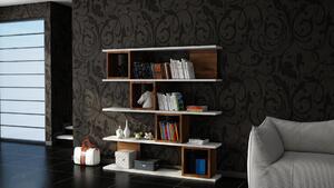 Zondo.hr Regal Windy (bijela + orah). Akcija -30%. 1102655