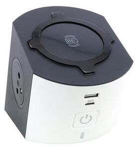 Legrand 049412-Razdjelna utičnica s prekidačem 2Z Tip E + USB-A+USB-C + bežično
