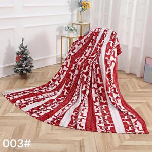 Crveno-bijela božicna deka od mikropliša SOBI Dimenzije: 160 x 200 cm