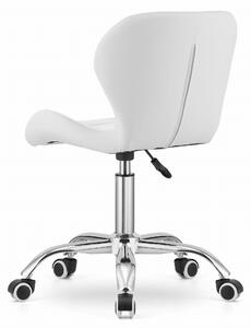 Bijela uredska stolica AVOLA od eko kože