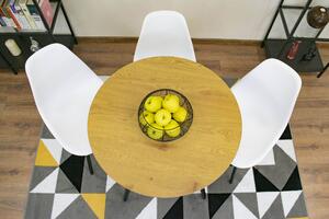 Blagovaonski stol sa pločom dekoru hrast OSLO 80x80
