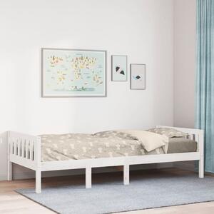 Dječji krevet bez madraca bijeli 90 x 200 cm masivna borovina - Bijela / 90 x 200 cm