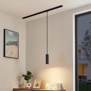 Lindby visilica Linaro, 20 cm, crna, 1-fazna, GU10, Crno, Dnevni boravak/blagovaonica, Metal, Objesite s jednim svjetlom