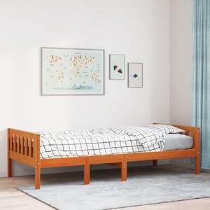 Dječji krevet bez madraca voštano smeđi 75 x 190 cm od borovine - Smeđa / 75 x 190 cm
