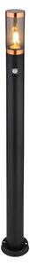 Globo 3159BCS-Vanj. lampa sa senzorom BOSTON 1xE27/15W/230V IP44 110cm crna/bakar