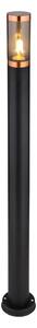 Globo 3159BC - Vanjska lampa BOSTON 1xE27/23W/230V IP44 110 cm crna/bakar
